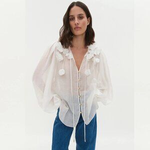 Aje Camille Flower Blouse